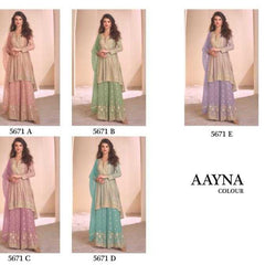 Faux Georgette RIN197 4601 Suits & Dresses Wedding Collections Festive Collections Wholesale Sharara Salwar Suits Georgette Suit Bridal Wedding Dresses