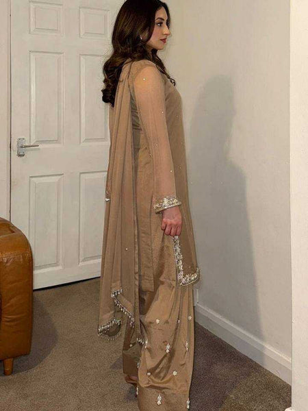 Faux Georgette RIN197 4606 Suits & Dresses Wedding Collections Festive Collections Wholesale Georgette Suit Wedding Suits Designer Suits