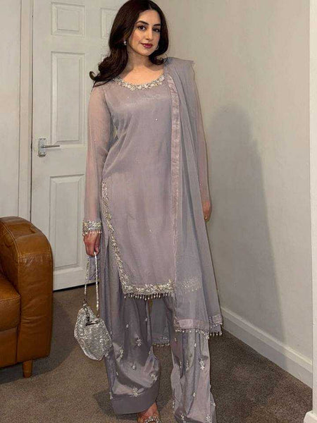 Faux Georgette RIN197 4606 Suits & Dresses Wedding Collections Festive Collections Wholesale Georgette Suit Wedding Suits Designer Suits