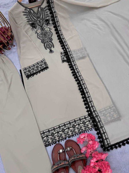 Faux Georgette RIN197 4608 Suits & Dresses Wedding Collections Festive Collections Wholesale Georgette Suit Wedding Suits Designer Suits