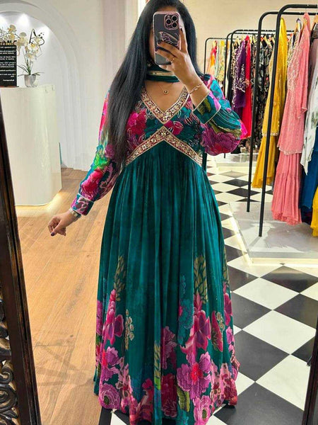 FAUX GEORGETTE RIN133 1451 WHOLESALE SUITS