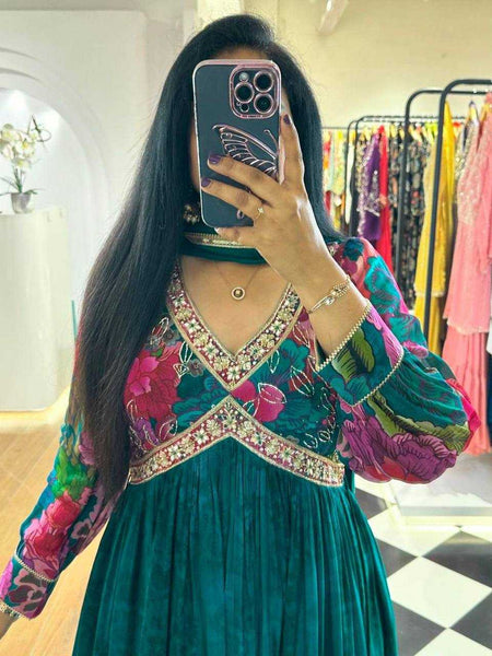 FAUX GEORGETTE RIN133 1451 WHOLESALE SUITS