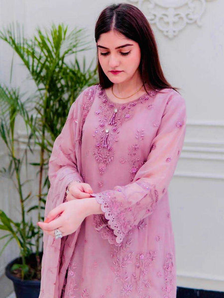 Faux Georgette Suits & Dresses Wholesale Ladies Suits Embroidery Suits Palazzo Suit