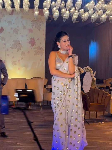 Georgette KESH416 JR-589 Sarees Bollywood Collections Festive Collections Wholesale Designer Sarees Georgette Sarees Holi Collections