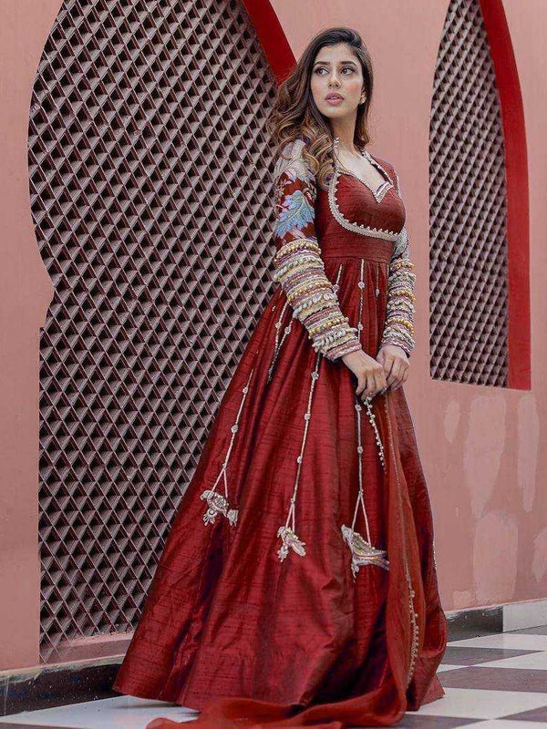 Georgette KESH492 1119 Gowns Wholesale Fancy Gowns Embroidery Gowns Anarkali Gown Party Gowns Long Gowns