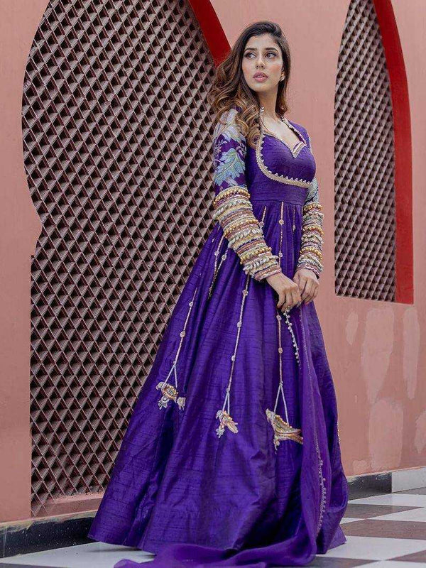 Georgette KESH492 1119 Gowns Wholesale Fancy Gowns Embroidery Gowns Anarkali Gown Party Gowns Long Gowns