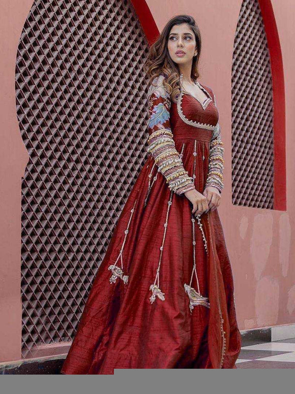 Georgette KESH492 1119 Gowns Wholesale Fancy Gowns Embroidery Gowns Anarkali Gown Party Gowns Long Gowns
