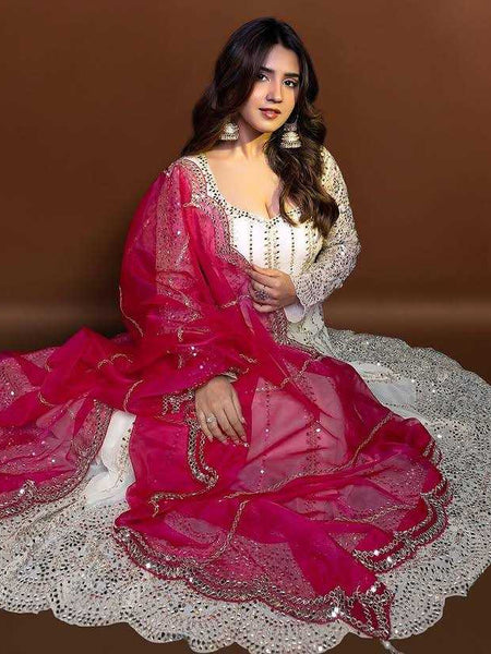 Georgette KESH492 1224 Gowns Wholesale Embroidery Gowns Anarkali Gown Party Gowns Long Gowns Sequin Gowns