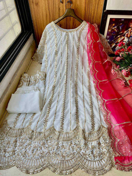 Georgette KESH492 1224 Gowns Wholesale Embroidery Gowns Anarkali Gown Party Gowns Long Gowns Sequin Gowns