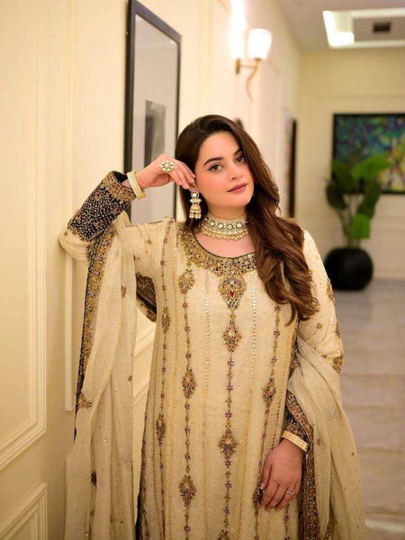 Georgette KESH492 1342 Suits & Dresses Wholesale Ladies Suits Embroidery Suits Palazzo Suit Zari Work Suit