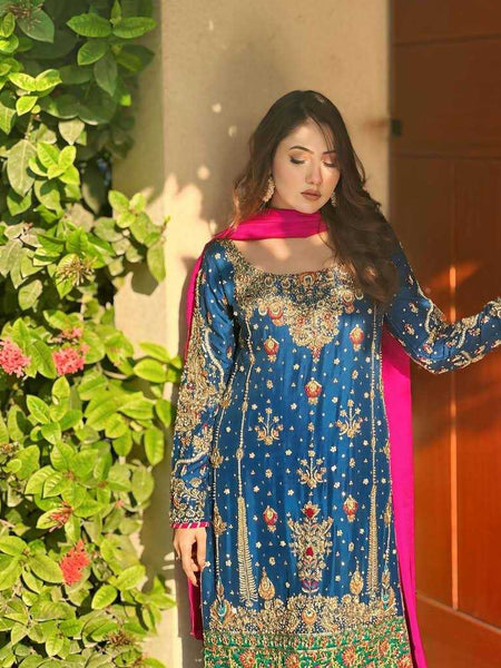 Georgette KESH492 1344 Suits & Dresses Wholesale Ladies Suits Embroidery Suits Zari Work Suit Punjabi Suit