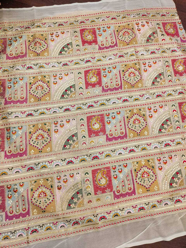 Georgette RIN118 222 Sarees Wedding Collections Festive Collections Wholesale Designer Sarees Georgette Sarees Embroidered Sarees