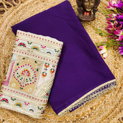 Georgette RIN118 222 Sarees Wedding Collections Festive Collections Wholesale Designer Sarees Georgette Sarees Embroidered Sarees