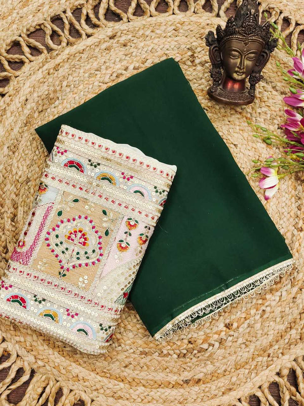 Georgette RIN118 222 Sarees Wedding Collections Festive Collections Wholesale Designer Sarees Georgette Sarees Embroidered Sarees