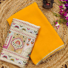 Georgette RIN118 222 Sarees Wedding Collections Festive Collections Wholesale Designer Sarees Georgette Sarees Embroidered Sarees