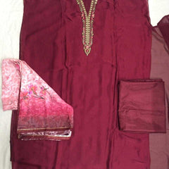 GEORGETTE RIN131 12938 SUITS & DRESSES WHOLESALE WEDDING EMBROIDERY GEORGETTE PRACHI DESAI SUITS