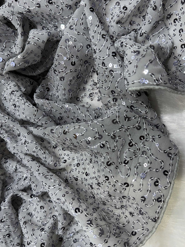 GEORGETTE RIN151 5394 SAREES WHOLESALE DESIGNER PARTY WEAR SEQUENCE SAREES