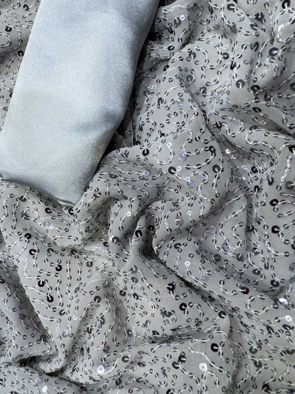 GEORGETTE RIN151 5394 SAREES WHOLESALE DESIGNER PARTY WEAR SEQUENCE SAREES