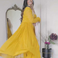 GEORGETTE RIN169 - 5584 SUIT WHOLESALE ALIA CUT,ANARKALI,GEORGETTE SUIT