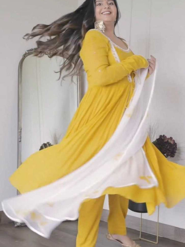 GEORGETTE RIN169 - 5584 SUIT WHOLESALE ALIA CUT,ANARKALI,GEORGETTE SUIT