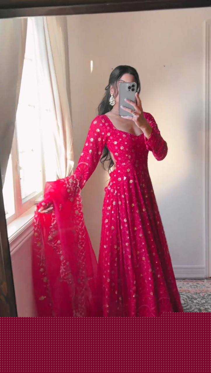 GEORGETTE RIN169 5681 GOWN WHOLESALE LONG,GEORGETTE,WEDDING GOWN