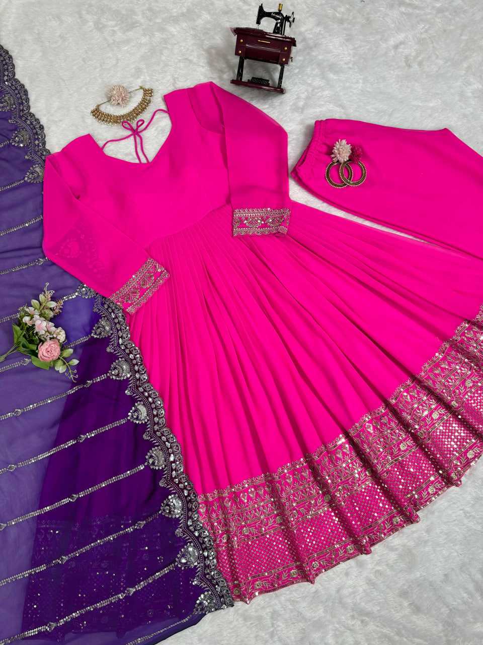 GEORGETTE RIN169 5734 GOWN WHOLESALE WEDDING,LONG,GEORGETTE GOWN