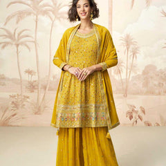 Georgette RIN184 AASHIRWAD-MOR BAGH Suits & Dresses Wedding Collections Festive Collections Wholesale Sharara Salwar Suits Georgette Suit Wedding Suits