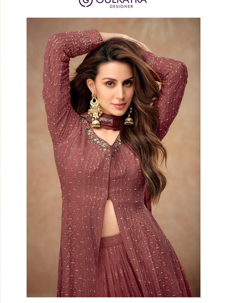 Georgette RIN184 FARINA Suits & Dresses Wedding Collections Festive Collections Wholesale Sharara Salwar Suits Georgette Suit Designer Suits