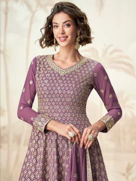 Georgette RIN184 JAISMIN Suits & Dresses Wedding Collections Festive Collections Wholesale Palazzo Suit Georgette Suit Wedding Suits