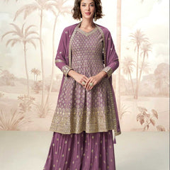 Georgette RIN184 JAISMIN Suits & Dresses Wedding Collections Festive Collections Wholesale Palazzo Suit Georgette Suit Wedding Suits