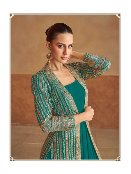 Georgette RIN184 NABIYA Gowns Wedding Collections Festive Collections Wholesale Embroidery Gowns Georgette Gown Designer Gowns