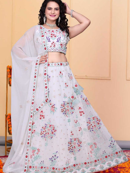 Georgette RIN197 2761 Lehengas Wholesale Designer Lehenga Fancy Lehenga Embroidered Lehenga