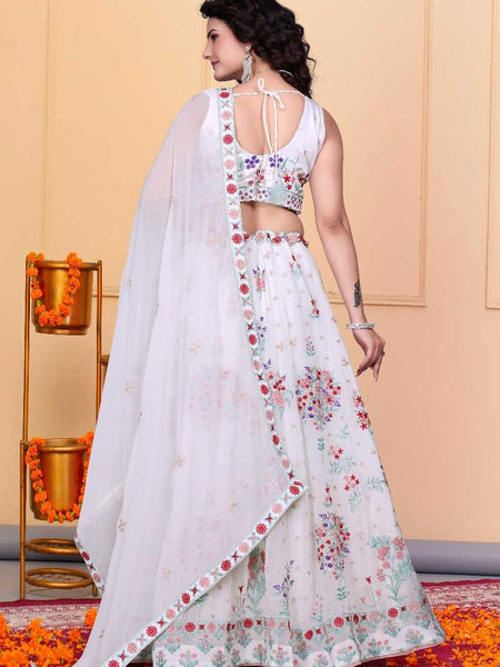 Georgette RIN197 2761 Lehengas Wholesale Designer Lehenga Fancy Lehenga Embroidered Lehenga