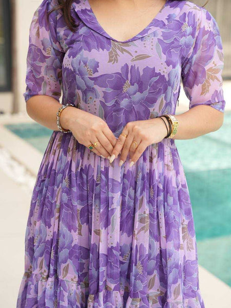 Georgette RIN197 4533 Gowns Wholesale Party Gowns Georgette Gown Designer Gowns