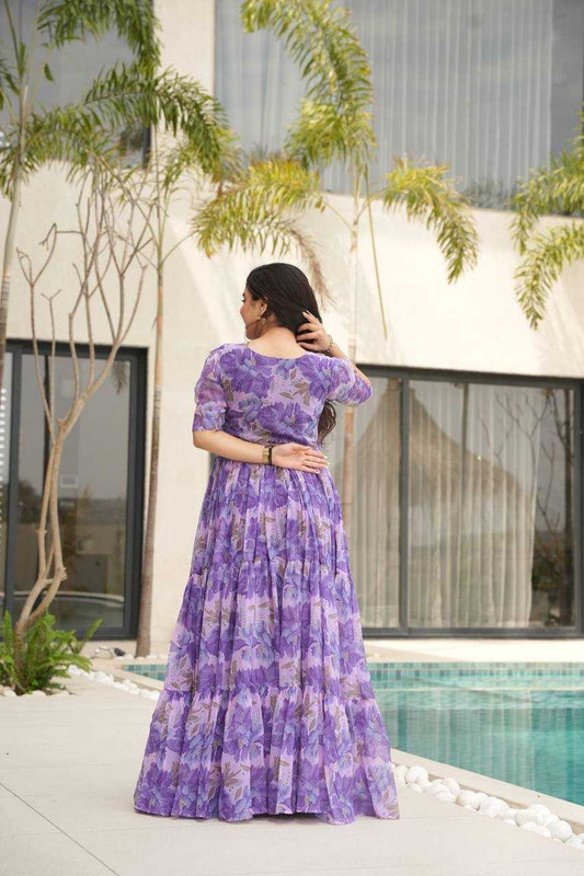 Georgette RIN197 4533 Gowns Wholesale Party Gowns Georgette Gown Designer Gowns
