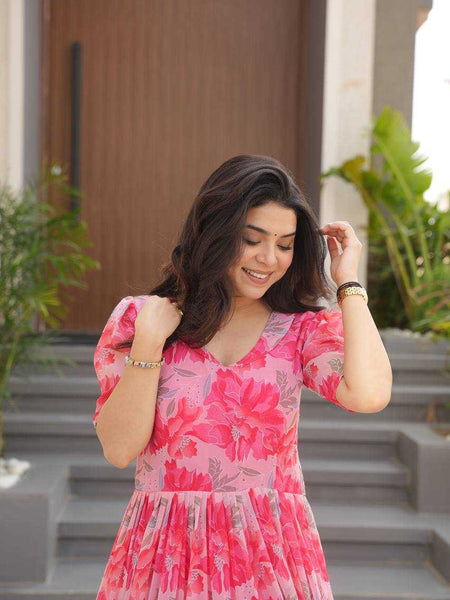 Georgette RIN197 4533 Gowns Wholesale Party Gowns Georgette Gown Designer Gowns