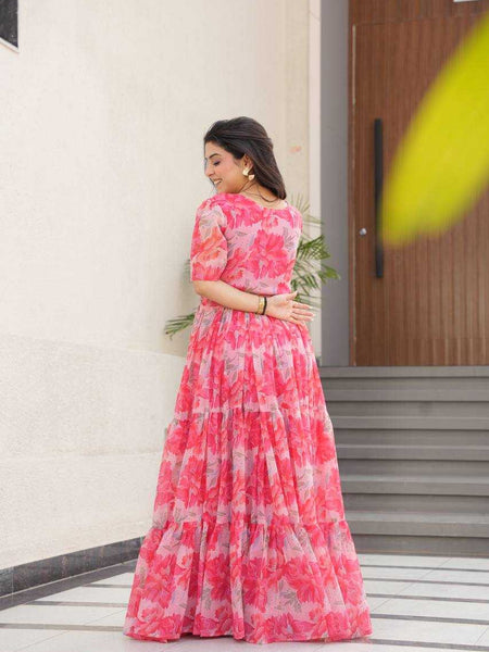 Georgette RIN197 4533 Gowns Wholesale Party Gowns Georgette Gown Designer Gowns