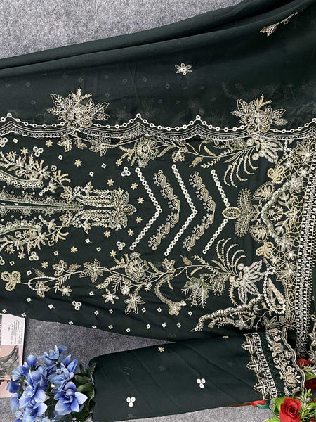 Georgette RIN197 4593 Suits & Dresses Wedding Collections Festive Collections Wholesale Georgette Suit Bridal Wedding Dresses