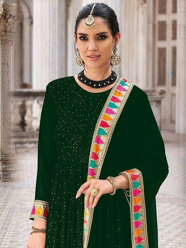 Georgette RIN197 CHAMAR Gowns Wholesale Printed Gowns Embroidery Gowns Anarkali Gown