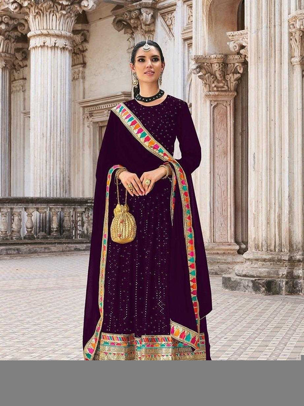 Georgette RIN197 CHAMAR Gowns Wholesale Printed Gowns Embroidery Gowns Anarkali Gown