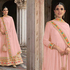 Georgette RIN197 CHAMAR Gowns Wholesale Printed Gowns Embroidery Gowns Anarkali Gown