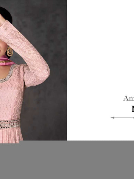 Georgette RIN197 SAYURI DESIGNER AMEENA Gowns Wholesale Printed Gowns Anarkali Gown Party Gowns Long Gowns