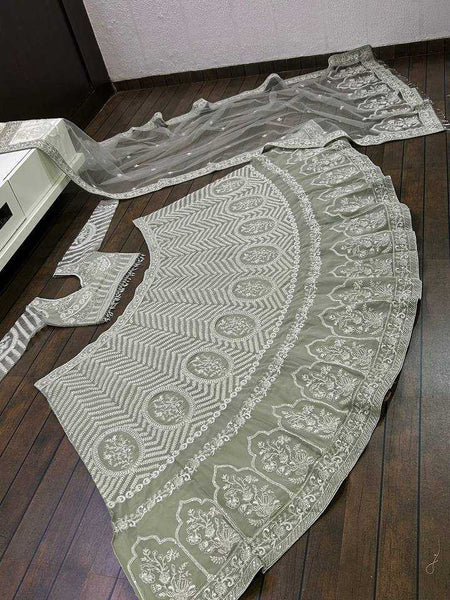 Georgette RIN213 H47 Lehengas Wholesale Designer Lehenga Georgette Lehenga Zari Work Lehenga