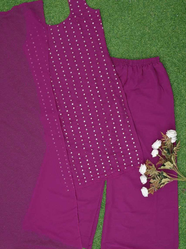 Georgette RIN226 SOFT WITH SEQUNCE Suits & Dresses Wholesale Ladies Suits Embroidery Suits Palazzo Suit Wedding guest dresses