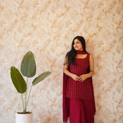 Georgette RIN226 SOFT WITH SEQUNCE Suits & Dresses Wholesale Ladies Suits Embroidery Suits Palazzo Suit Wedding guest dresses