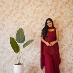 Georgette RIN226 SOFT WITH SEQUNCE Suits & Dresses Wholesale Ladies Suits Embroidery Suits Palazzo Suit Wedding guest dresses