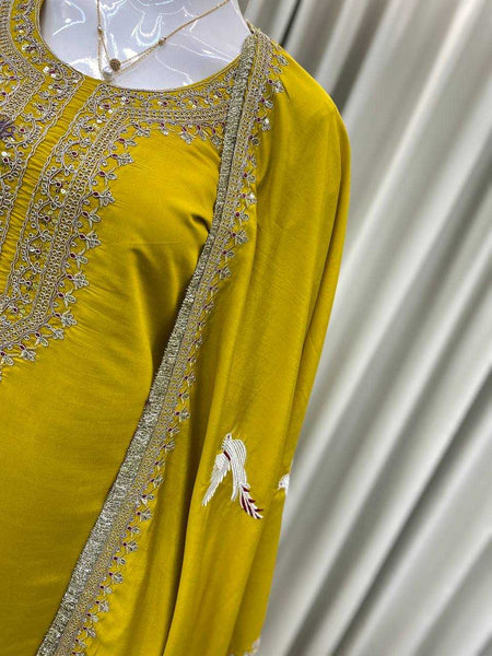 Heavy Roman Silk RIN110 351 Suits & Dresses Wholesale Ladies Suits Embroidery Suits Party wear suits