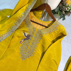 Heavy Roman Silk RIN110 351 Suits & Dresses Wholesale Ladies Suits Embroidery Suits Party wear suits