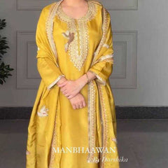 Heavy Roman Silk RIN110 351 Suits & Dresses Wholesale Ladies Suits Embroidery Suits Party wear suits