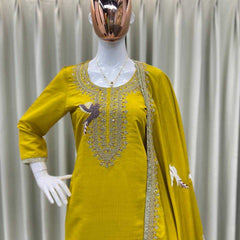 Heavy Roman Silk RIN110 351 Suits & Dresses Wholesale Ladies Suits Embroidery Suits Party wear suits